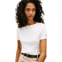 Tommy Hilfiger Kurzarmshirt "GOLD BUTTON SLIM SS TEE"