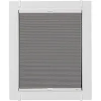 Sunlines Plissee "Start-up Style Honeycomb", grau (grau, weiß, weiß), B:55cm H:65cm, Obermaterial: 100% Polyester, Plissees, Plissee, verspannt mit Simply-Fix Klemmträger, Wabenplissee, nach Maß