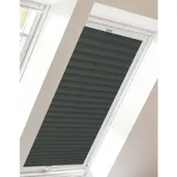 Sunlines Dachfensterplissee "StartUp Style Crush", grau (anthrazit, weiß), B:115,9cm H:77,6cm, Obermaterial: 100% Polyester, Plissees, Dachfensterplissee, mit Führungsschienen