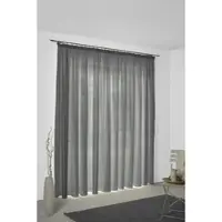 Wirth Vorhang "Sunday", grau (dunkelgrau), B:142cm H:195cm, Jacquard, Baumwolle, Polyester, Gardinen, Vorhang, nach Maß