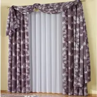 Wirth Vorhang "Angie" Gr. 2, lila (flieder), B:135cm H:175cm, Polyester, Gardinen, Vorhang