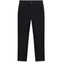 Bugatti Stoffhose "Modern Fit", Herren, Gr. 33, Länge 32, blau (390, marine), 85% Baumwolle, 12% Polyester, 3% Elasthan, unifarben, normal, Hosen Stoffhose, mit Flexcity Performance Stretch