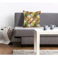 Queence Dekokissen "Darius", bunt (bunt, bedruckt), B:40cm L:40cm, Polyester, Dekokissen_Sitzkissen_Kissenhüllen, Dekokissen, mit einem bunten Muster