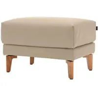 Creation By Rolf Benz Hocker "CR.450", beige (beige 534, 20), B:63cm H:45cm T:48cm, NaturLEDER OSKAR (echtes Rindsleder), , Hocker, Hocker, Füße aus Massivholz