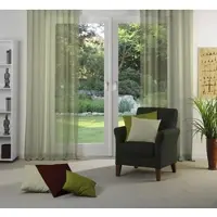 Wirth Vorhang "Sunday" Gr. 4, grün (oliv), B:141cm H:245cm, Jacquard, Baumwolle, Polyester, Gardinen, Vorhang, nach Maß