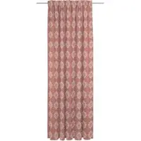 Adam Audio Vorhang ADAM "Romantic Puligny Light" Gr. 3, rot, B:142cm H:225cm, Jacquard, Baumwolle, Gardinen, Vorhang, aus 100% Bio-Baumwolle
