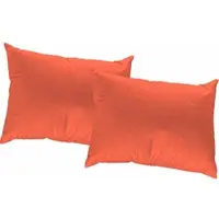 Wirth Dekokissen "SUNBONE" Gr. 2, orange (terrakotta, gemustert unifarben), B:50cm L:50cm, Polyester, Dekokissen_Sitzkissen_Kissenhüllen, Dekokissen, Kissenhülle ohne Füllung, 2 Stück