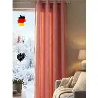 Wirth Vorhang "Trondheim B" Gr. 5, rosa, B:131cm H:225cm, Chenille, Polyacryl, Gardinen, Vorhang