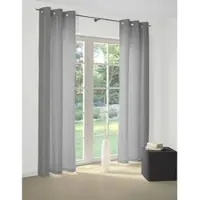 Wirth Vorhang "Felsted" Gr. 2, grau, B:132cm H:180cm, Jacquard, Polyester, Gardinen, Vorhang