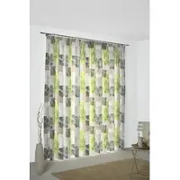 Wirth Vorhang "Jolanda" Gr. 3, grün, B:142cm H:225cm, Jacquard, Polyester, Gardinen, Vorhang