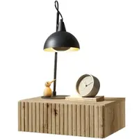 Schlafkontor Nachtkommode "Taboni Nachttisch, Nachtkonsole mit Push-to-open", braun (artisan eiche), B:42cm H:14cm T:30cm, Melamin, Sideboards, Nachtkommode, Wandmontage