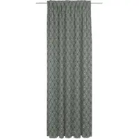 Adam Audio Vorhang ADAM "Feathers" Gr. 4, blau (blaugrau), B:142cm H:245cm, Jacquard, Baumwolle, Gardinen, Vorhang, aus 100% Bio-Baumwolle