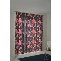 Adam Audio Vorhang ADAM "Eden" Gr. 3, bunt (pink, dunkelblau), B:145cm H:225cm, Jacquard, Baumwolle (Bio-Baumwolle), Gardinen, Vorhang, aus 100% Bio-Baumwolle