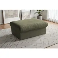 Sit&More Polsterhocker SIT & MORE "Moreno, B: 90 cm", grün (olive), B:90cm H:43cm T:60cm, 100% Polyester, Hocker, Polsterhocker, mit Stauraum, individuell kombinierbar
