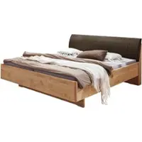 Wiemann Holzbett "Cardiff, Bettgestell, Bettrahmen, teilmassiv, mit Polsterkopfteil", erle teilmassiv, B:140cm L:210cm, Betten, Holzbett, Fußteil aus Massivholz, verschiedene Größen