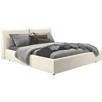 Home affaire Polsterbett "Priora in 4 Breiten bis 200cm", weiß, B:172cm H:100cm L:230cm, 100% Polyester, Betten, Polsterbett, auch in NaturLEDER, Cord, belastbar bis 280kg, auch Überlänge 220 cm