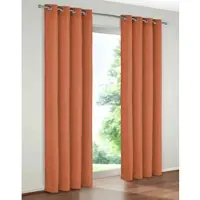 Wirth Vorhang "Holmsund 288g/qm" Gr. 15, braun (rost), B:270cm H:245cm, Chenille, Polyacryl, Gardinen, Vorhang