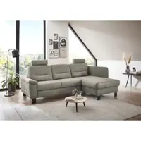 Die Planbar Ecksofa "PP-PF23172 L-Form, Breite 244 cm", alu, B:244cm H:88cm T:160cm, 100% Polyester, Sofas, Ecksofa, Eckgarnitur mit besonders kleinem Stellmaß ca. 160 x 244 cm