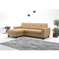 Otto Home Ecksofa "Varese", beige (cappuccino), B:239cm H:91cm T:164cm, Sofas, Ecksofa, wahlweise mit Schlaffunktion und Bettkasten