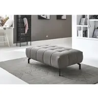 Die Planbar Sitzhocker "MP-IN18022", grau (granit), B:126cm H:42cm T:76cm, 100% Polyester, Hocker, Sitzhocker