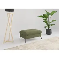 Sit&More Polsterhocker SIT & MORE "Emely", grün (hellgrün), B:104cm H:47cm T:69cm, 100% Polyester, Hocker, Polsterhocker, mit praktischen Stauraum