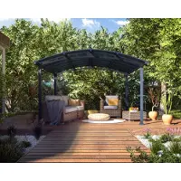 Palram Aluminium Pavillon Tucson 4300 anthrazit 435x359x242 cm