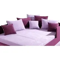 Maintal Dekokissen , lila (lila, unifarben), B:55cm L:55cm, Polyester, Dekokissen_Sitzkissen_Kissenhüllen, Dekokissen, (2-tlg.)