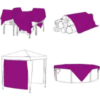vidaXL Klare Plane mit Ösen 3x3 m Polyethylen
