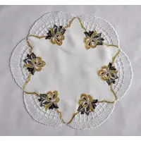 Stickereien Plauen Tischdecke "Glockenzauber" Gr. 2, bunt, Ø:34cm, Polyester, Tischdecken, Tischdecke, rund