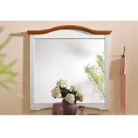 Otto Home Spiegel "Konrad, Rahmen aus Massivholz, Landhausstil, FSC", weiß (weiß, kirschbaumfarben), B:93cm H:94cm T:5cm, Glas, Spiegel, Spiegel, aus massiver Kiefer, FSC-zertifiziert
