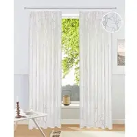 Otto Home Gardine "Anna" Gr. 5, weiß, B:140cm H:265cm, Ausbrenner, Polyester, Viskose, Gardinen, Gardine, Viskose, Polyester, Äste-Motiv, Topseller