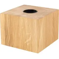 Segula Tischleuchte Cozy, Eiche geölt, Würfelform, E27
