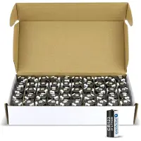 EverActive 50 Stück CR123 Lithium Photo Batterie, 3V max. 1500mAh, 34,5 x 17mm, CR123A
