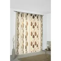 Wirth Vorhang "Marek" Gr. 3, braun, B:142cm H:225cm, Jacquard, Polyester, Gardinen, Vorhang