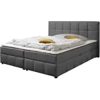 Home affaire Boxbett "Niemes inkl. Bettkasten und Topper, auch in Überlänge erhältlich", anthrazit, B:172cm L:210cm, Komplettbetten, Boxbett, Boxbett mit Bettkasten, inkl. Topper
