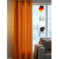 Wirth Vorhang "Trondheim B" Gr. 11, orange (blutorange), B:172cm H:245cm, Chenille, Polyacryl, Gardinen, Vorhang