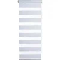 K-Home Doppelrollo "Ancona" Gr. 8, weiß, B:110cm H:150cm, Polyester, Rollos, Doppelrollo, im Fixmaß