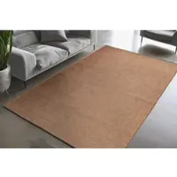 Obsession Teppich "En Vogue 400", gold (goldgelb), B:200cm H:8mm L:290cm, Polyester, Teppiche, Teppich, Uni Farben, leichte Struktur, In- und Outdoor geeignet, waschbar