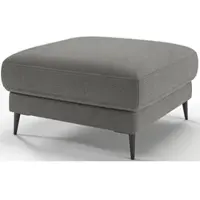 Home affaire Polsterhocker "Downtown", grau, B:80cm H:44cm T:80cm, 95% Polyester, 5% Nylon, Hocker, Polsterhocker, passend zur Serie, auch in Cord