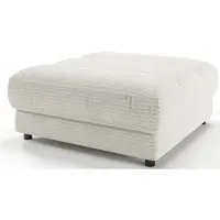 Candy Polsterhocker 3C "Stripes", silber, B:100cm H:43cm T:100cm, 100% Polyester, Hocker, Polsterhocker, Passend zur Serie Stripes, Chenille-Bezug