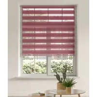Otto Home Doppelrollo "MARANO" Gr. 2, lila (mauve), B:50cm H:150cm, Polyester, Rollos, Doppelrollo, Fixmaß, Bestseller mit über 7000 4,5-Sterne-Bewertungen, Klemmträgern, Topseller