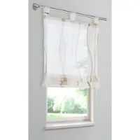 Otto Home Raffrollo "Dimona" Gr. 2, beige (creme, schoko), B:60cm H:140cm, Voile, Obermaterial: 100% Polyester, Raffrollos, Raffrollo, Transparent, Voile, Polyester, Topseller