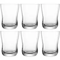 Leonardo Gläser-Set "Trinkglas-Set VITA, 360 ml, 6er-Set", transparent, H:10,8cm Ø:8,4cm, Glas, Trinkgefäße, Gläser-Set, spülmaschinengeeignet