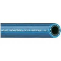 Teguma Sauerstoffschl.SALDAFORM/BLAU ID8,0mm Wandst.3,5mm gerieft AD15,0mm L.50m