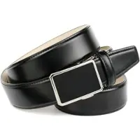 Anthoni Crown Ledergürtel , Herren, Gr. 95, schwarz, Leder, unifarben, Gürtel Ledergürtel, für Anzüge in Schwarz