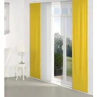 Wirth Schiebegardine "Dim out" Gr. 1, gelb, B:60cm H:145cm, Polyester, Gardinen, Schiebegardine, inkl. Beschwerungsstange
