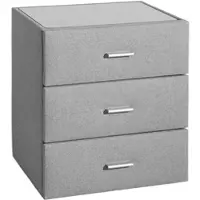 Home affaire Nachttisch , grau, B:51cm H:58cm T:42cm, Tische, Nachttisch, moderner Nachttisch, passend zur Ethan-Serie