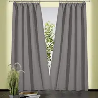 Weckbrodt 1100000002199 "Sento" Gr. 4, grau, B:135cm H:245cm, Baumwolle, Polyester, Gardinen, 1100000002199, Baumwolle, blickdicht, matte Struktur, unifarben, Gardine, Store, Topseller