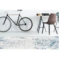 My Home Teppich "Dante" Gr. 4, beige (creme, blau), B:170cm H:6mm L:240cm, Kunstfaser, Teppiche, Teppich, modernes Design, Wohnzimmer