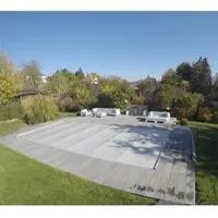Kwad Pool-Abdeckplane "FLEX für Pools der Größe 8,0 x 4,0 m", grau, B:850cm L:450cm, Polyvinylchlorid (PVC), Planen, Pool-Abdeckplane, in verschiedenen Farben, Topseller
